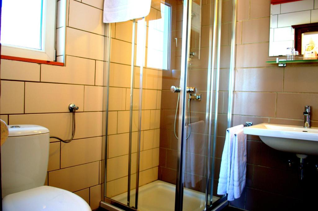 Koupelna v ubytování Haus Susanne
