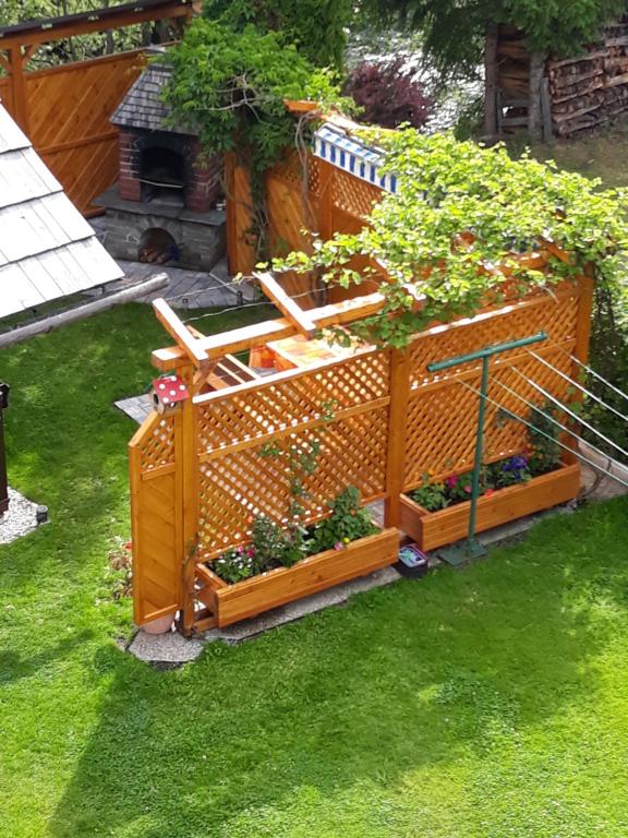 A garden outside Haus Dorfer