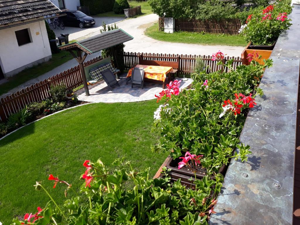 A garden outside Haus Dorfer