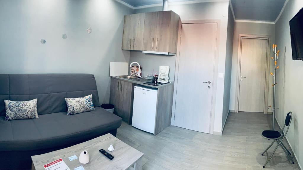 Kuchyň nebo kuchyňský kout v ubytování Katrine Seaside Rooms #PROPERTLY