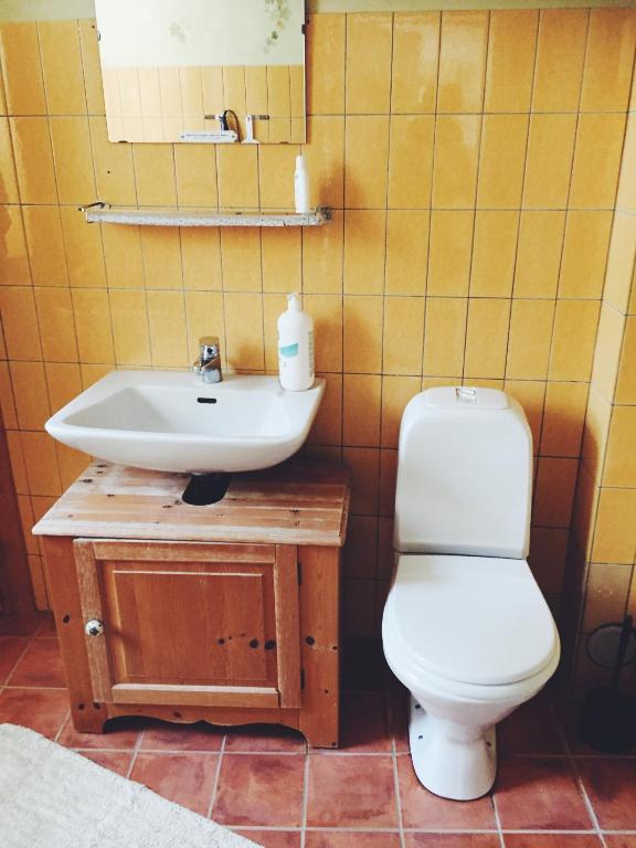 Koupelna v ubytování Ebeltoft Midtby