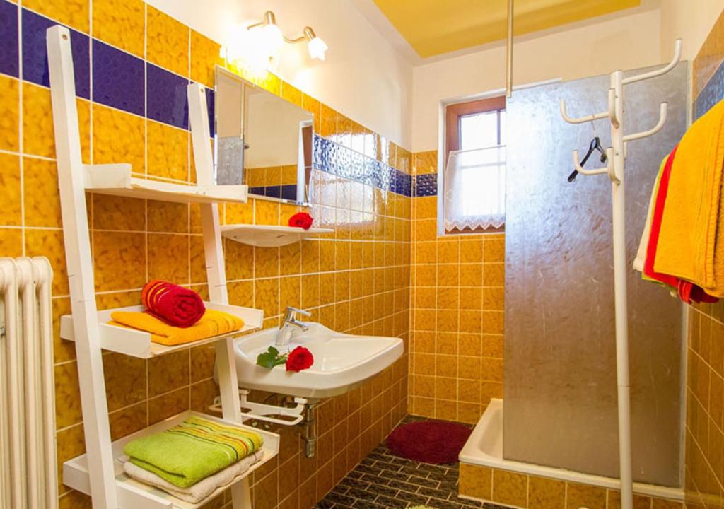 Kúpeľňa v ubytovaní Appartment Eggerhof