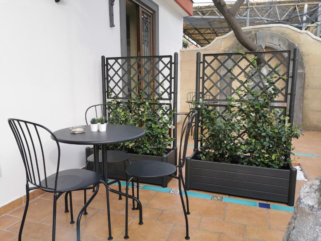 A balcony or terrace at B&B Boiler rooms La Terrazza