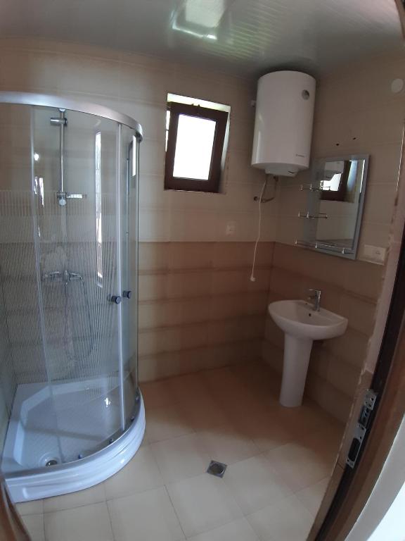 Koupelna v ubytování Hotel Niko
