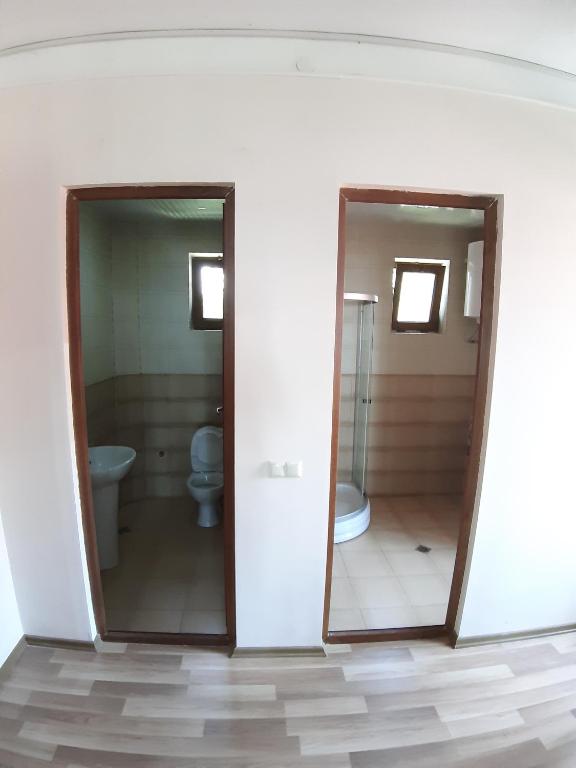 Koupelna v ubytování Hotel Niko
