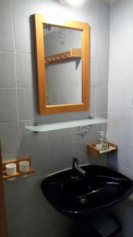 Koupelna v ubytování Haus Aurora