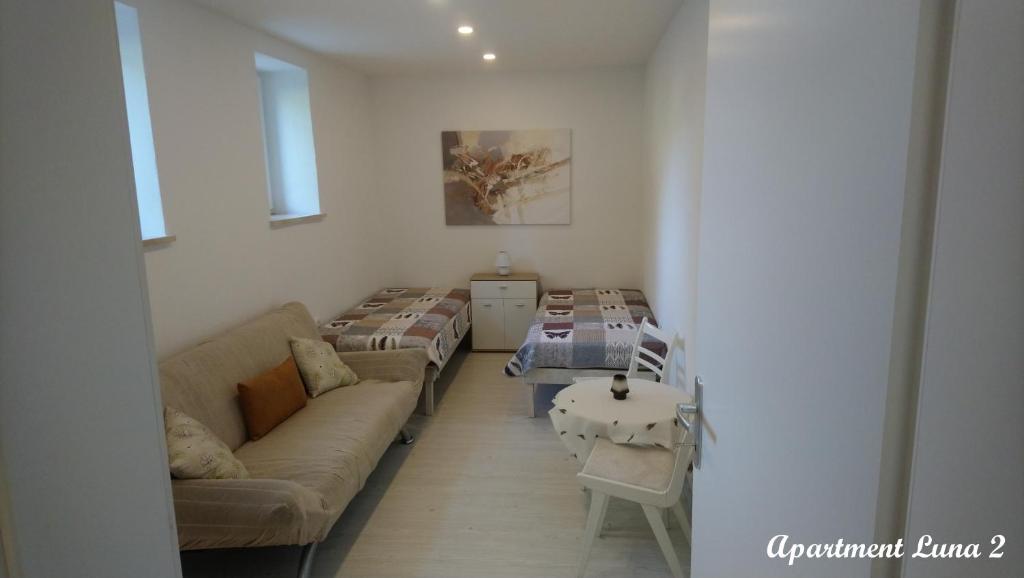 Posezení v ubytování Apartment Luna