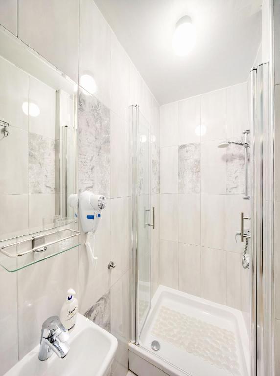 Koupelna v ubytování Apartman Osijek