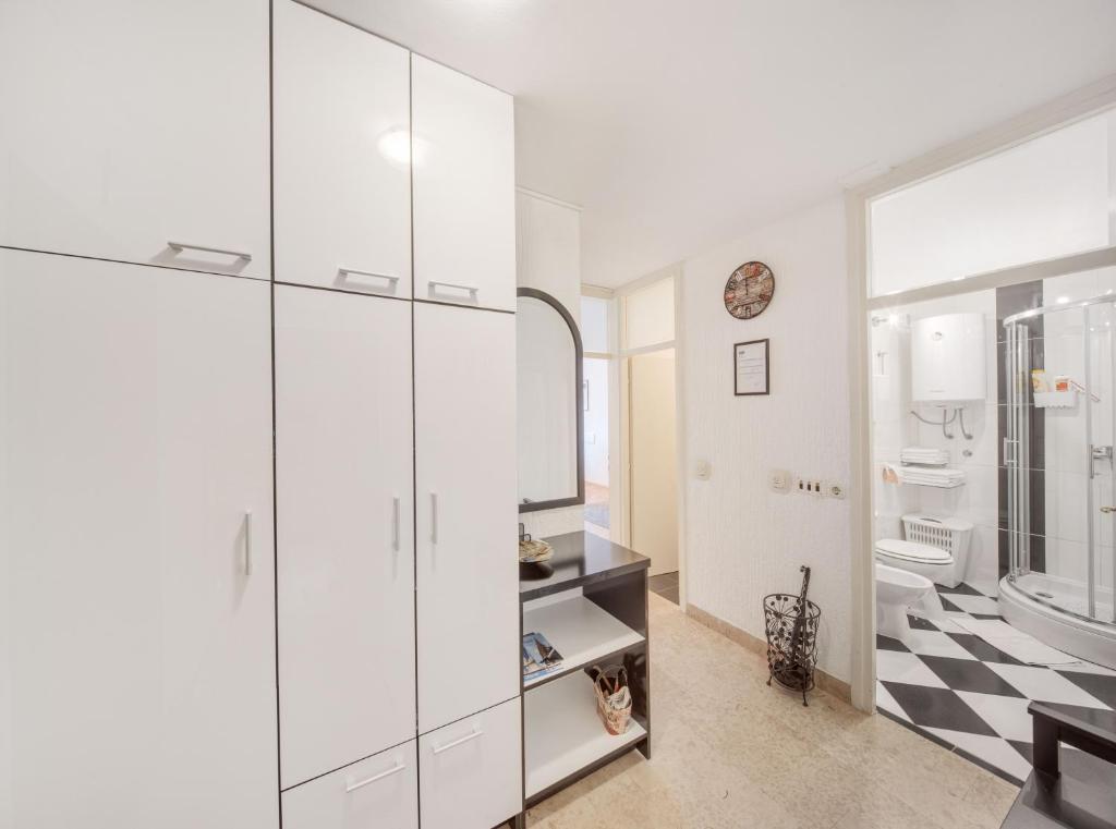 Koupelna v ubytování Apartman Osijek