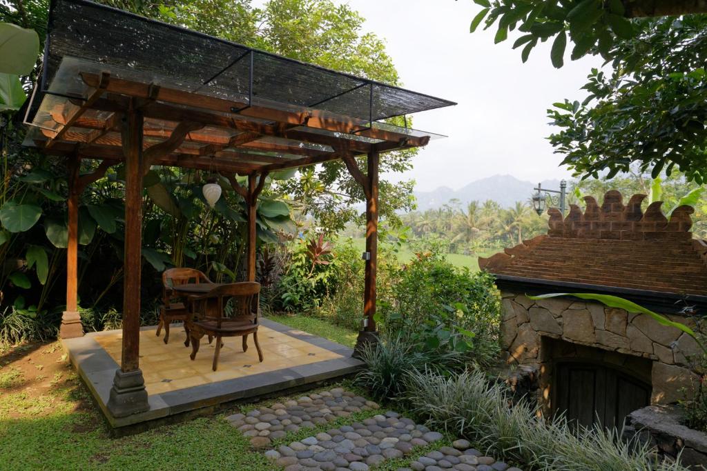 Zahrada ubytování Plataran Borobudur