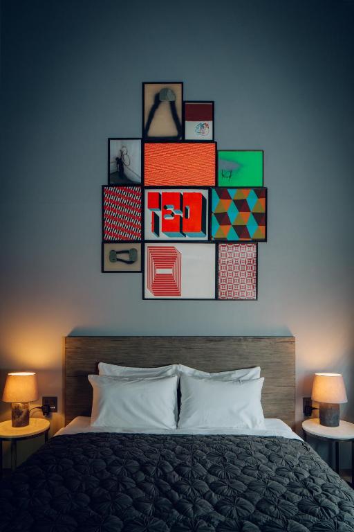 Postel nebo postele na pokoji v ubytování node hotel