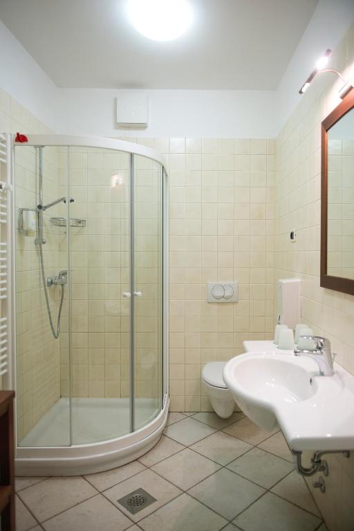Koupelna v ubytování Guesthouse Muha