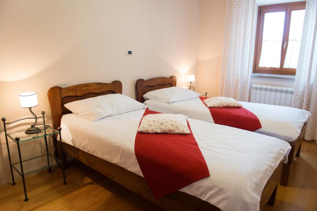 Postel nebo postele na pokoji v ubytování Guesthouse Muha