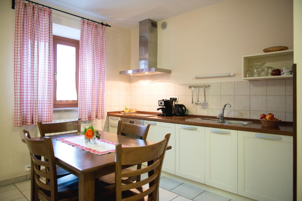 Kuchyň nebo kuchyňský kout v ubytování Guesthouse Muha