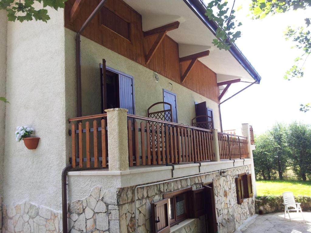 Balkón alebo terasa v ubytovaní Rifugio Del Pettirosso