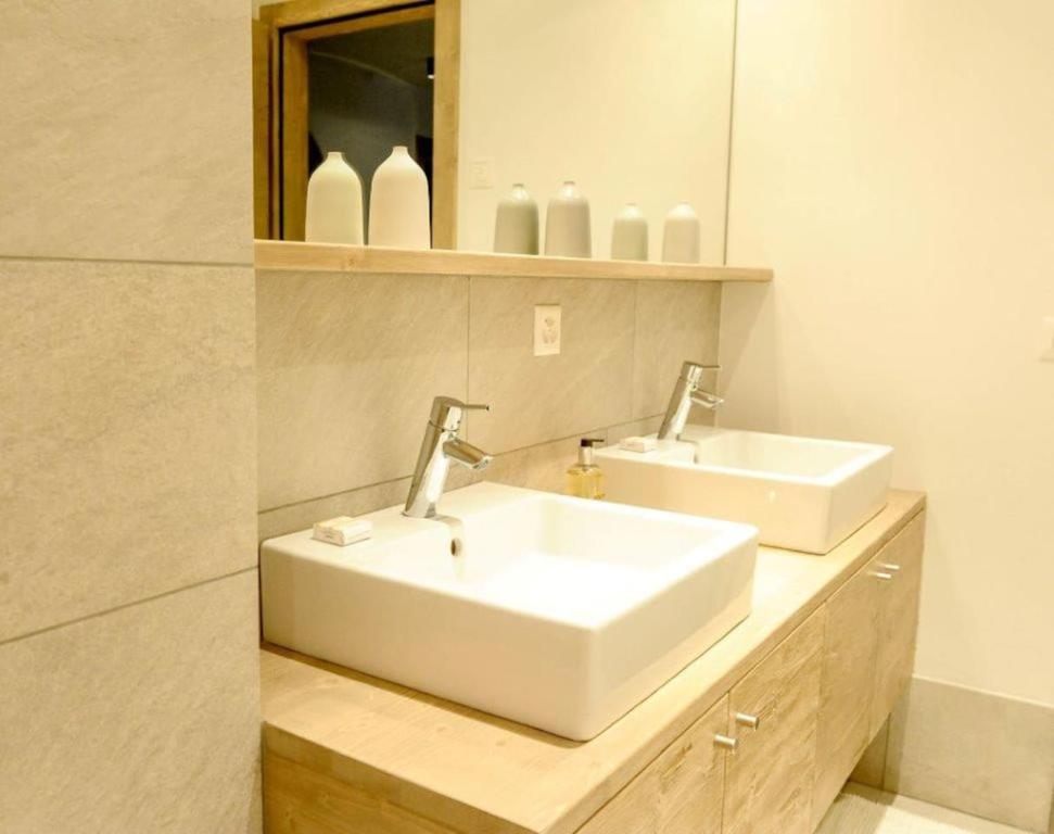 Koupelna v ubytování Luxury Grimentz Apartment