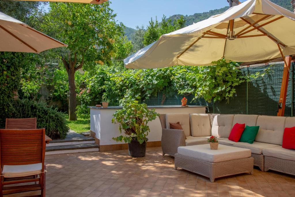 Posezení v ubytování Xenia House Sorrento