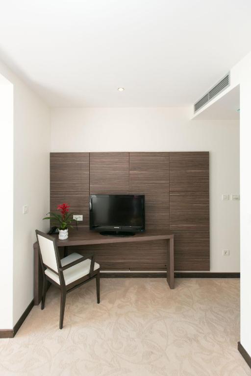 TV a/nebo společenská místnost v ubytování Hotel Beach Split