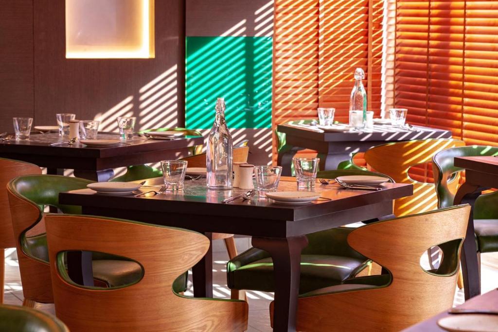 Restaurace v ubytování Royale Exotica, Goa