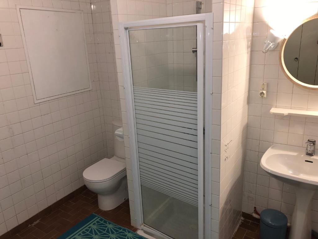 Koupelna v ubytování Villa Orcas