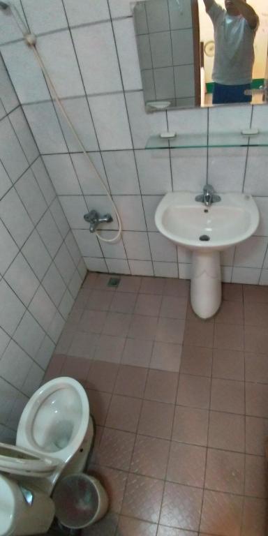 Koupelna v ubytování Sun Wu Homestay