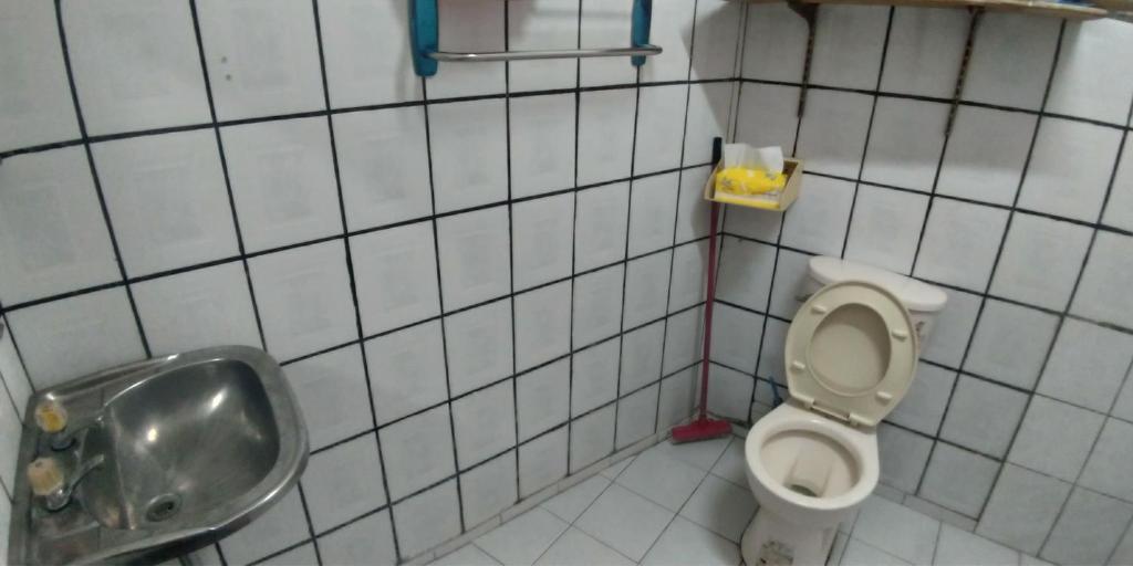 Koupelna v ubytování Sun Wu Homestay