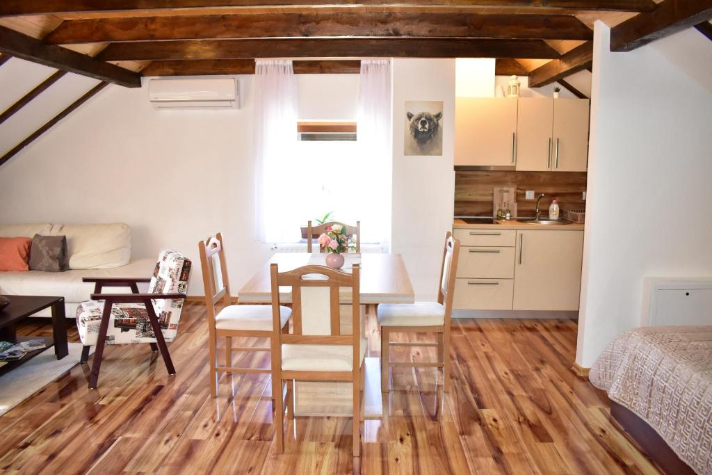Kuchyňa alebo kuchynka v ubytovaní Plitvice Panta Rei