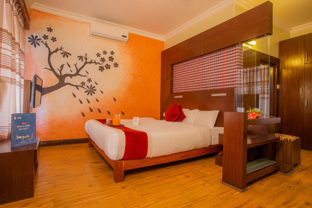 Llit o llits en una habitació de Hotel Snowland