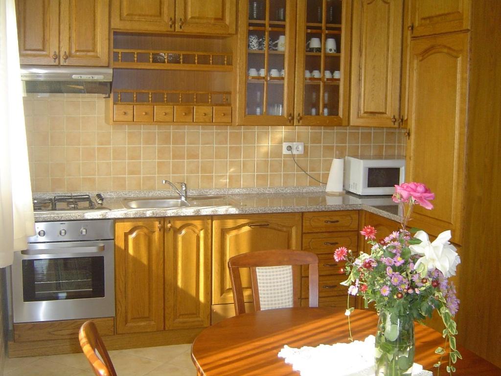 Kuchyň nebo kuchyňský kout v ubytování Apartmani Almica