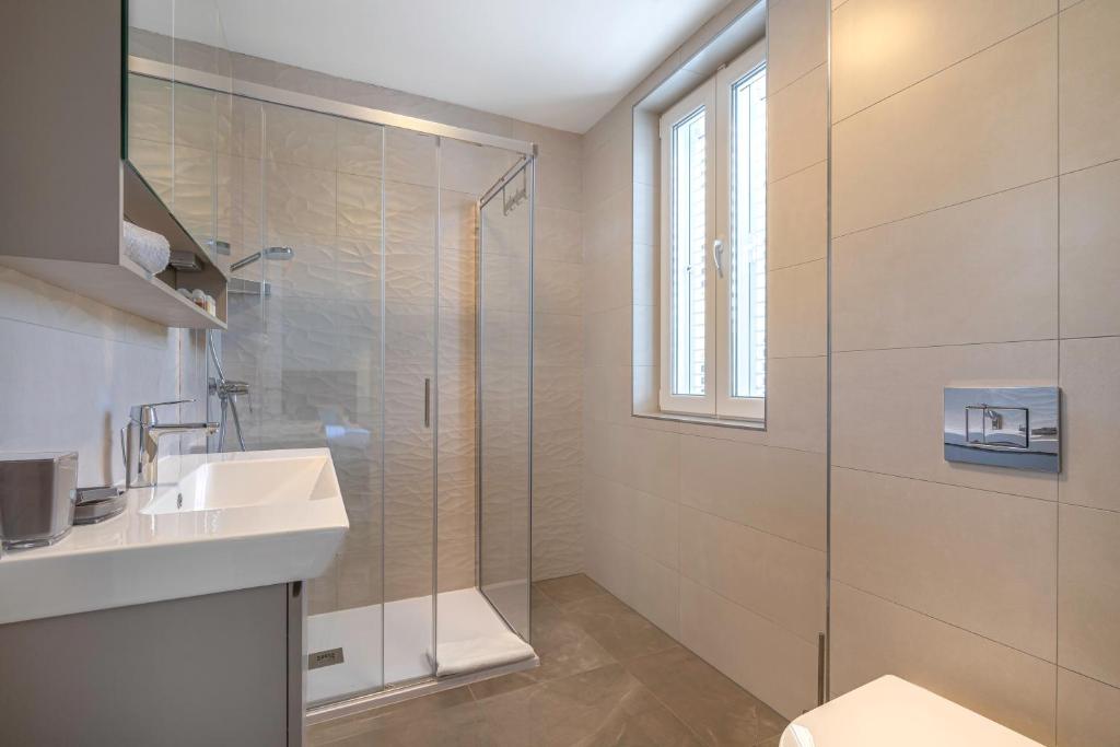 Koupelna v ubytování Pine Tree Boutique Apartments