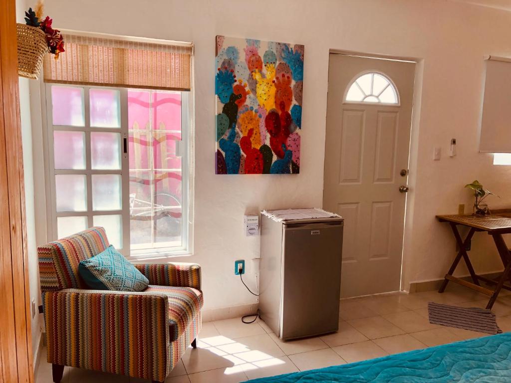 Posezení v ubytování Casa Alberto Cozumel