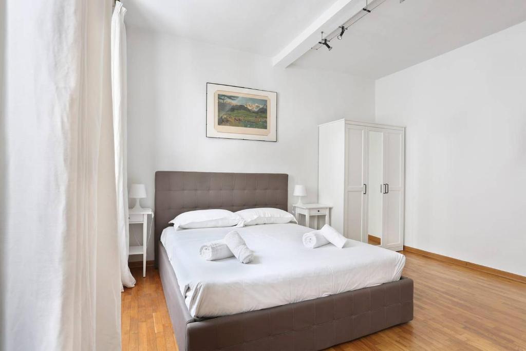 Posteľ alebo postele v izbe v ubytovaní Appartamento La Terrazza Firenze centro storico