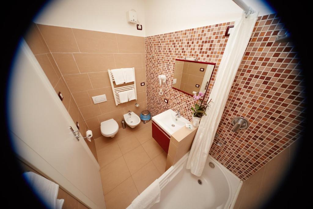 Koupelna v ubytování Hotel Residence Key Club