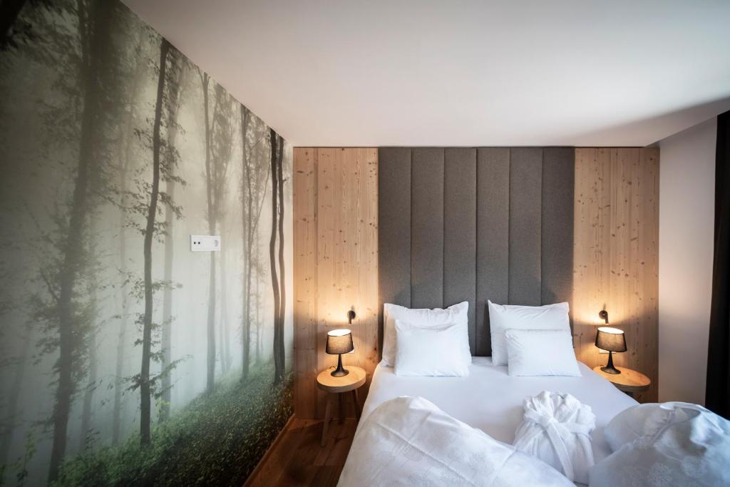 Postel nebo postele na pokoji v ubytování Hotel Simpaty