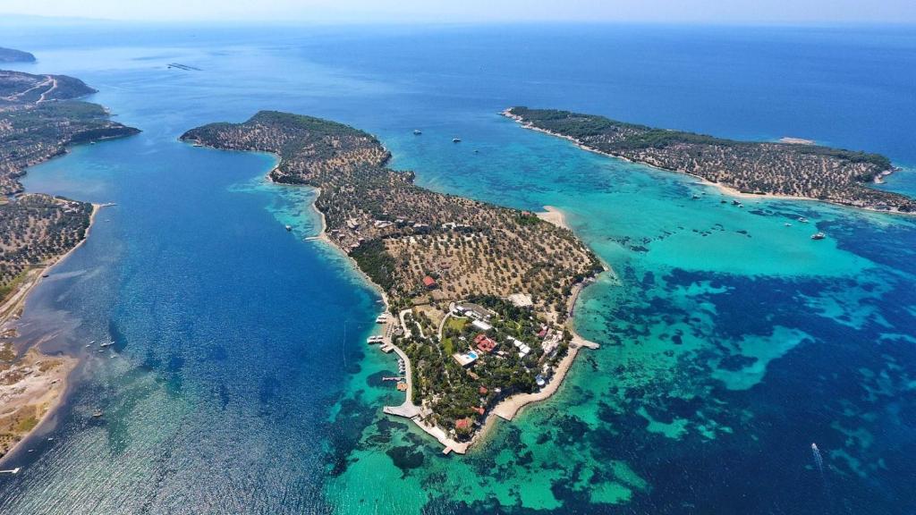 Oliviera Private Island Hotel - Kalem Island sett ovenfra