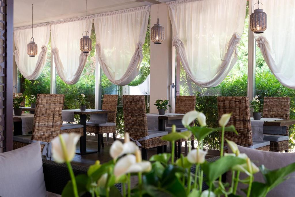 Un restaurante o sitio para comer en Hotel Silver Milano