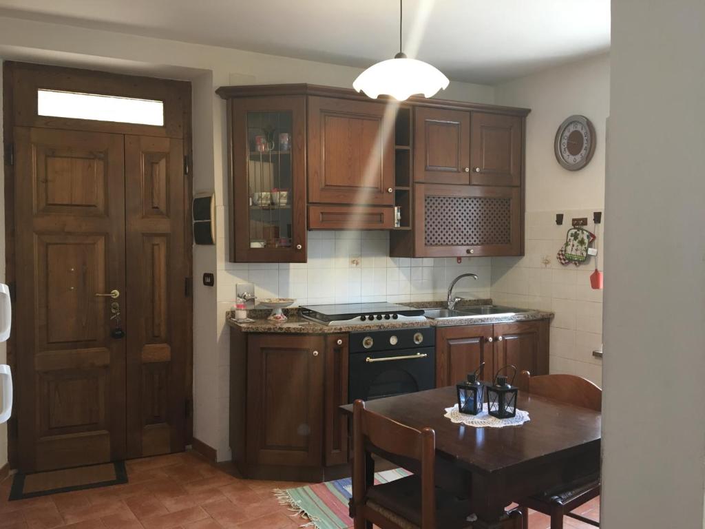 Kuchyňa alebo kuchynka v ubytovaní La casina nel Borgo