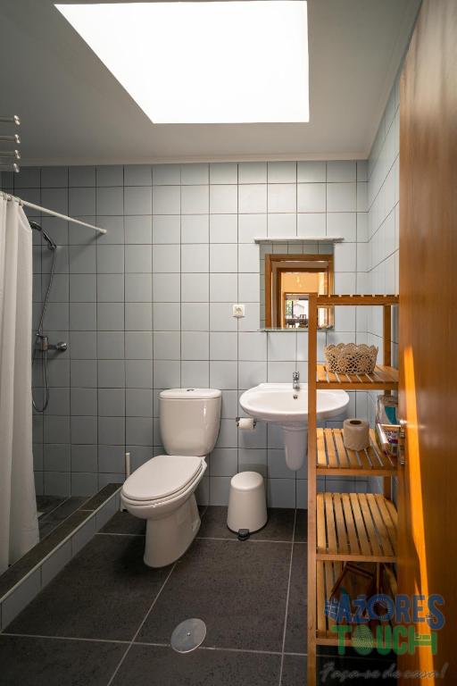 Koupelna v ubytování Casa da Barra