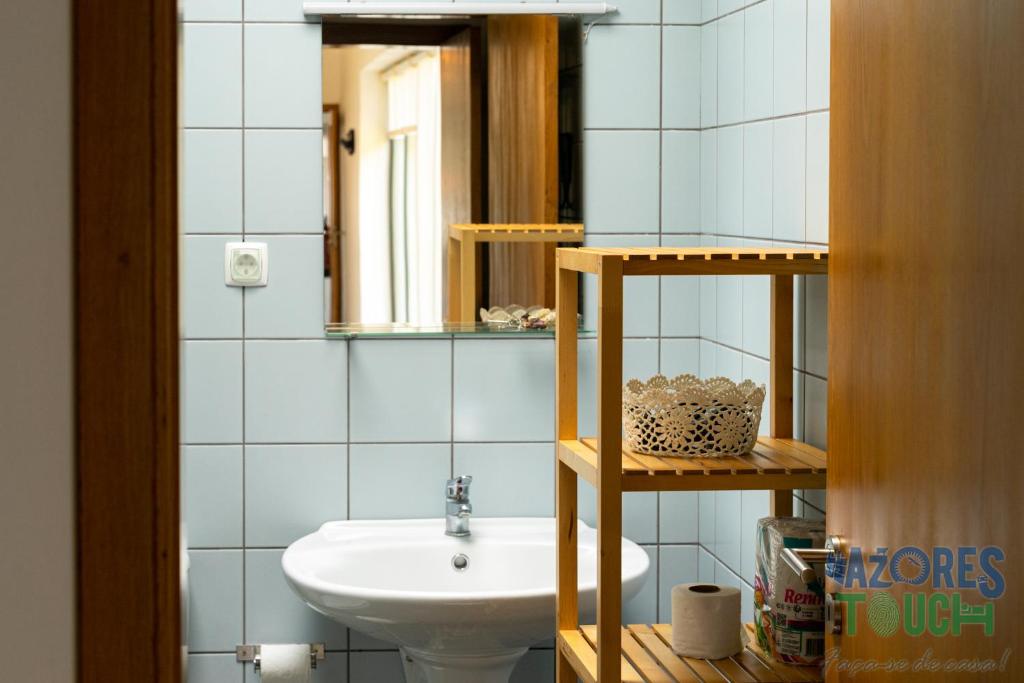 Koupelna v ubytování Casa da Barra