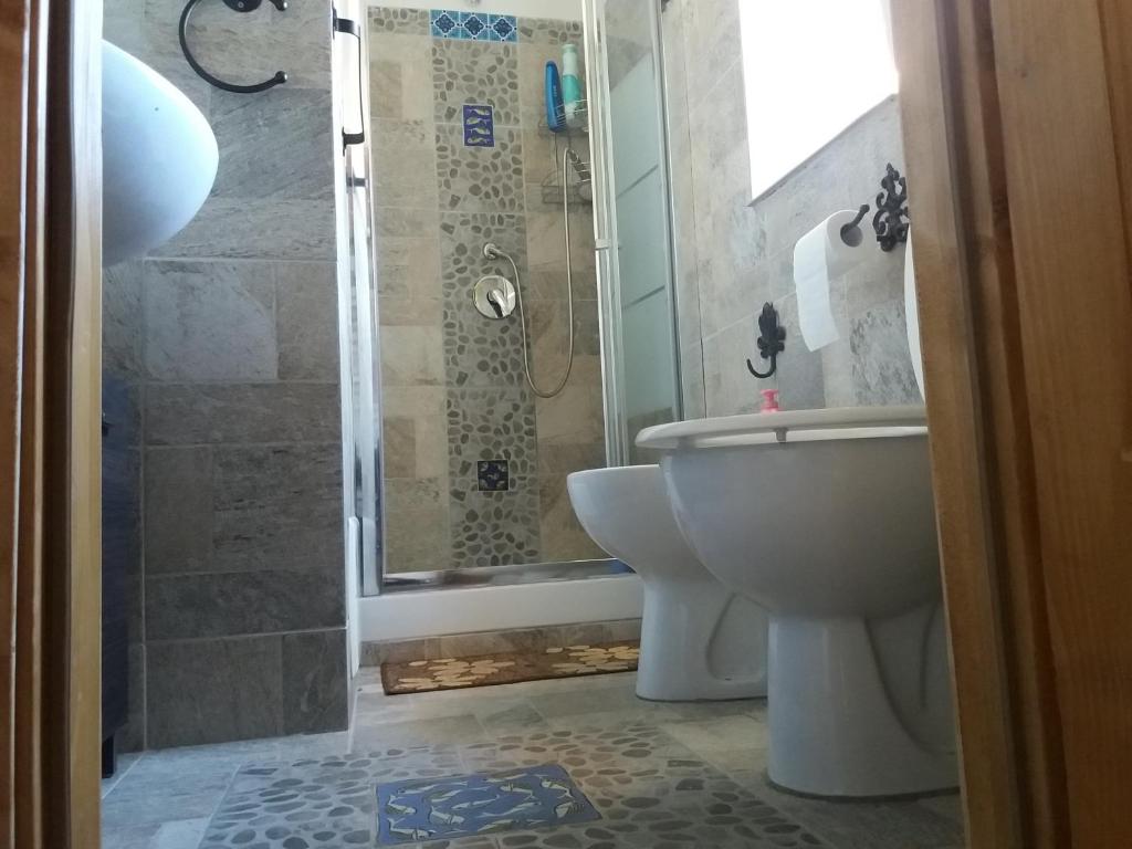 A bathroom at Torre Vallelunga