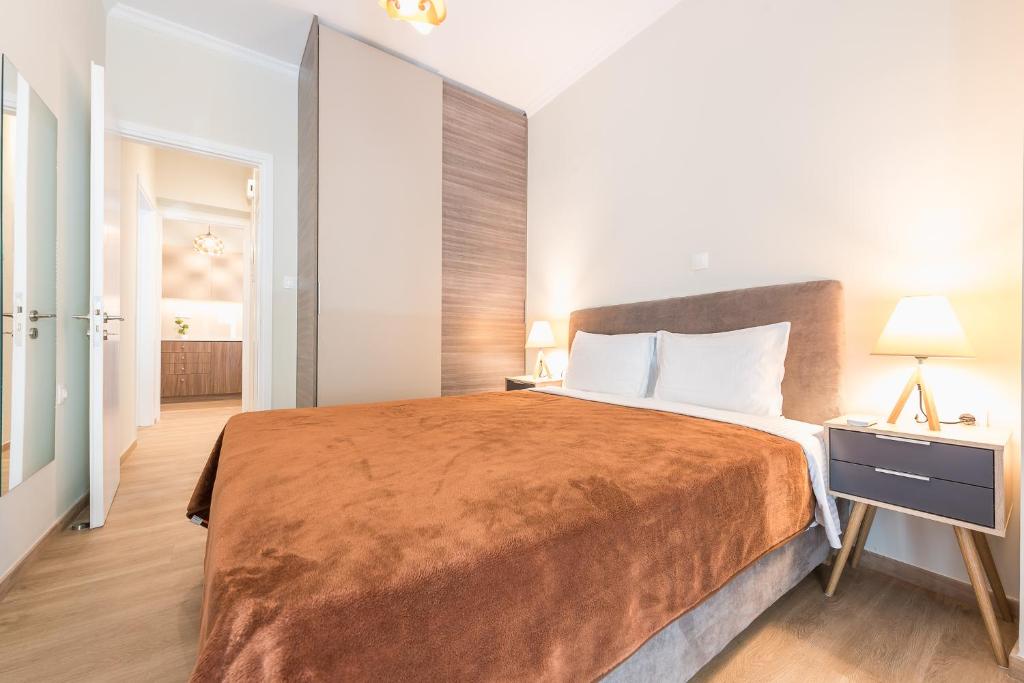 Posteľ alebo postele v izbe v ubytovaní Exeptional Apartment