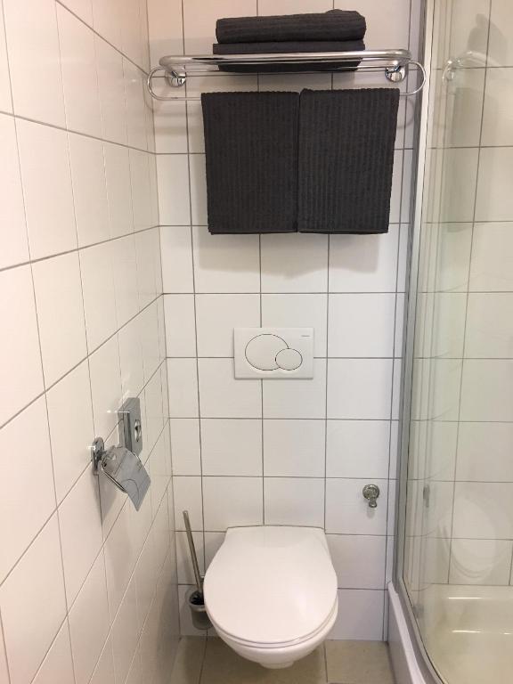 Koupelna v ubytování AeroRooms
