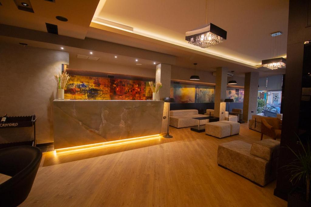 Posezení v ubytování Albanopolis Hotel