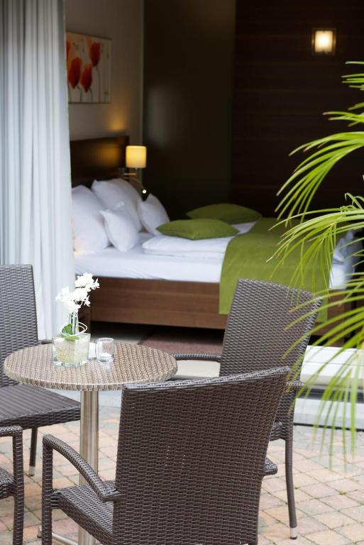 Postel nebo postele na pokoji v ubytování Relax-Hotel Pip-Margraff