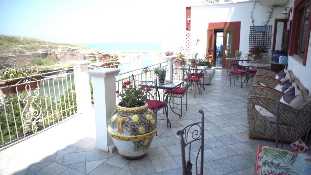 Balkón nebo terasa v ubytování Hotel Isolabella