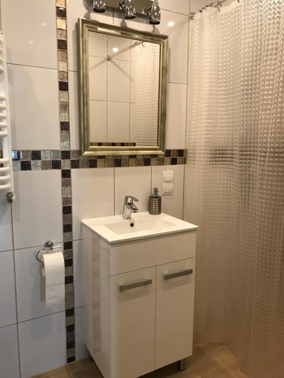 Koupelna v ubytování Pensjonat Krainka