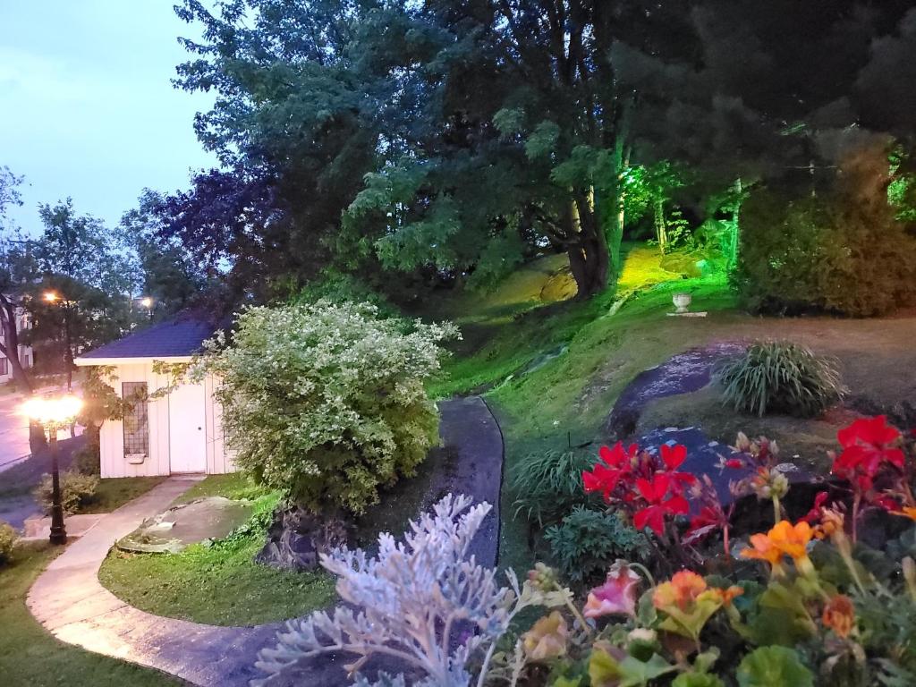 A garden outside Gite Au P'tit Manoir B&B