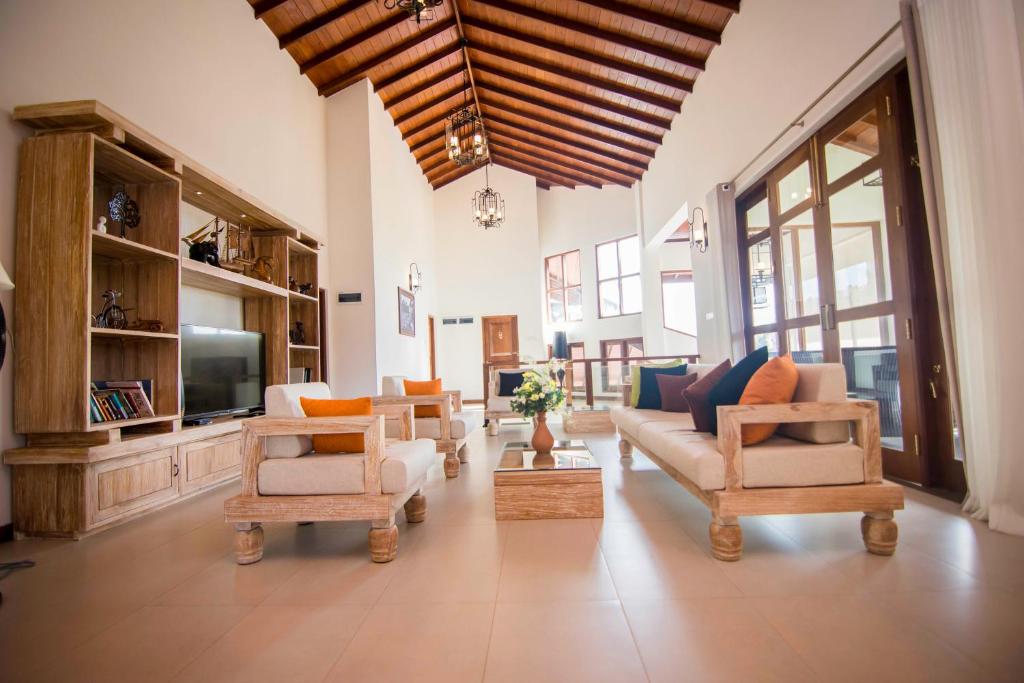 TV a/nebo společenská místnost v ubytování Rivora Residence