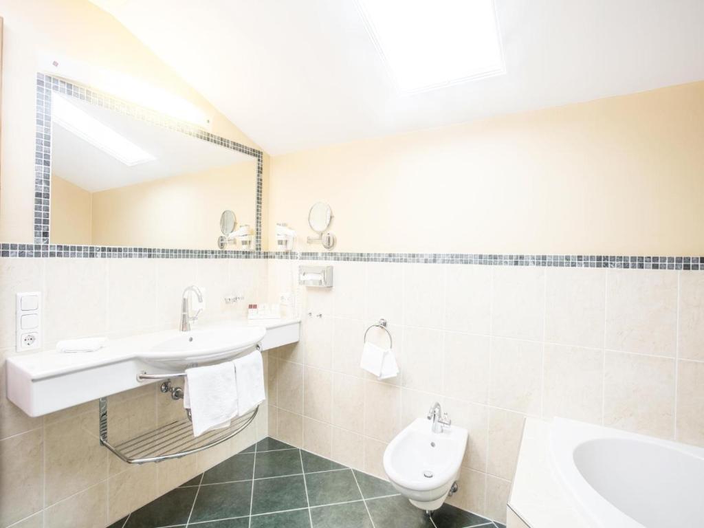 Koupelna v ubytování Hotel Tiefenbrunner