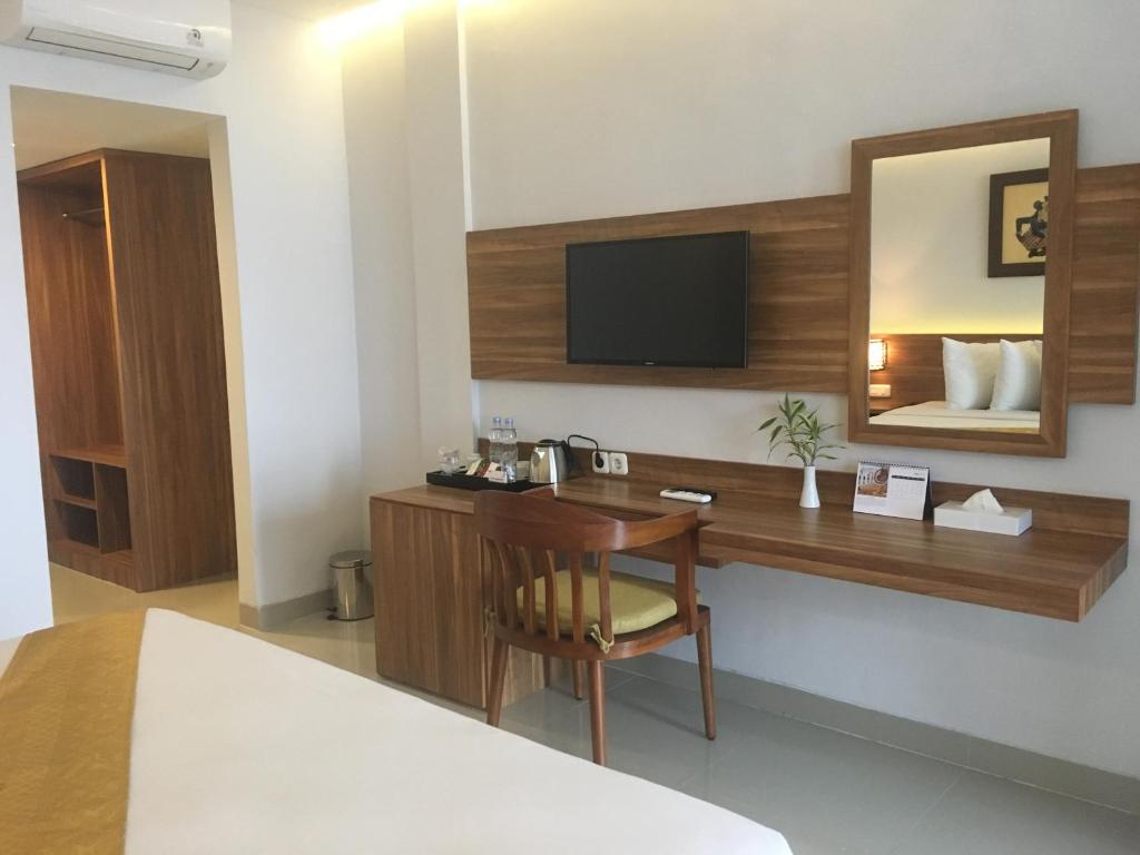 TV a/nebo společenská místnost v ubytování Inna Tretes Hotel & Resort
